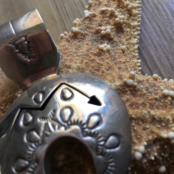 Joe Delgarito .925 Sterling Silver Navajo Pendant - Picture 4 of 8